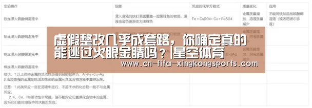 虚假整改几乎成套路，你确定真的能逃过火眼金睛吗？|星空体育(图2)